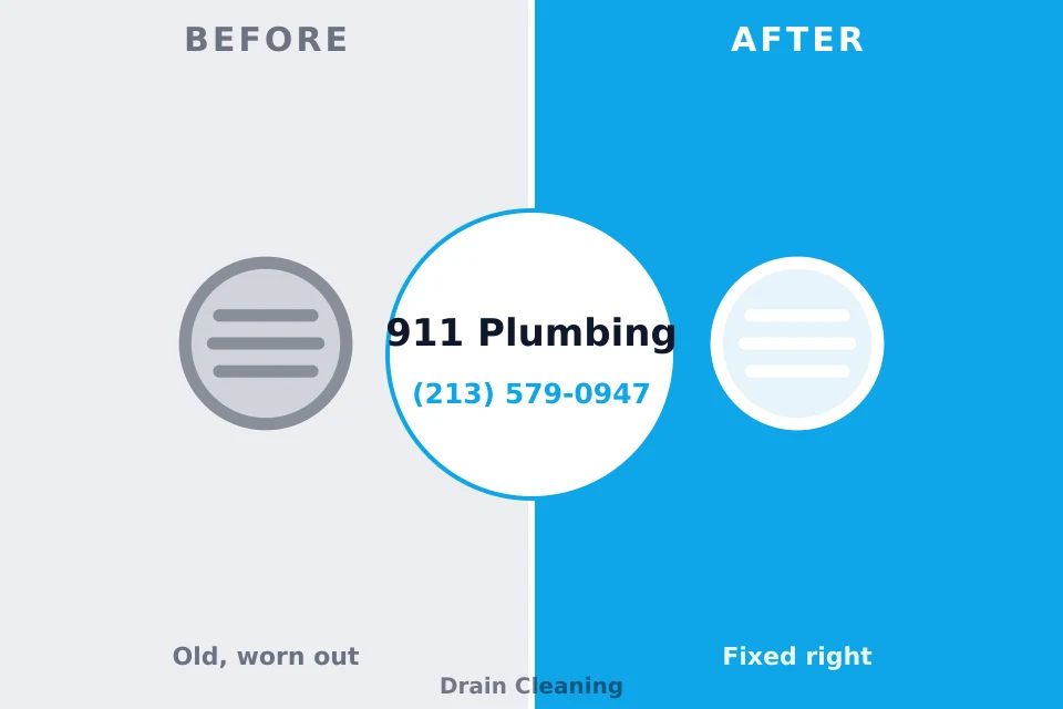 Before and after: plumbing repair Sycamore, IL